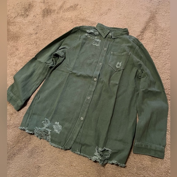 Jackets & Blazers - Denim shirt/jacket new XL